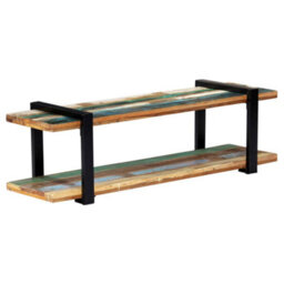 Berkfield Industrial Tv Cabinet 130X40X40 Cm Solid Reclaimed Wood - thumbnail 9