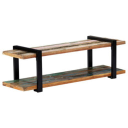 Berkfield Industrial Tv Cabinet 130X40X40 Cm Solid Reclaimed Wood - thumbnail 7