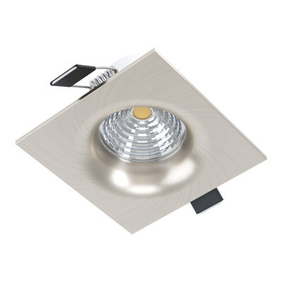 Satin Nickel Flush Square Downlight Led Spotlight 6W For Walls And Ceilings - image 1