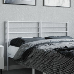 Berkfield Metal Headboard White 150 Cm - thumbnail 3
