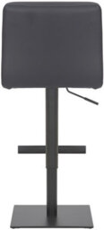 Lamboro Luscious Deluxe Kitchen Bar Stool, Matt Black Footrest, Adjustable Swivel Gas Lift, Breakfast Bar & Home Barstool, Charcoal Grey - thumbnail 4