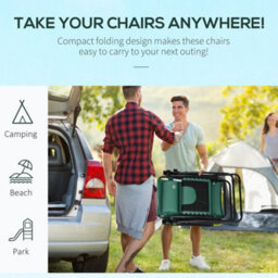 Outsunny 2 Pcs Zero Gravity Lounger Folding Recliner Chair W/ Cup Holder - thumbnail 5