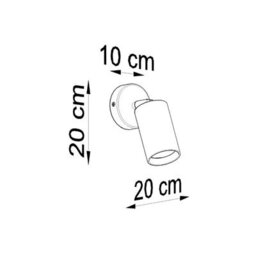 Luminosa Lighting Luminosa Berg Single Spotlight Wall Lamp Natural Wood Gu10 - thumbnail 4