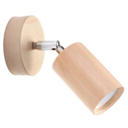 Luminosa Lighting Luminosa Berg Single Spotlight Wall Lamp Natural Wood Gu10 - thumbnail 3