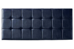 "Slumbre 21 Cube Plush Velvet 6Ft Super King 24"" Headboard -  Blue"