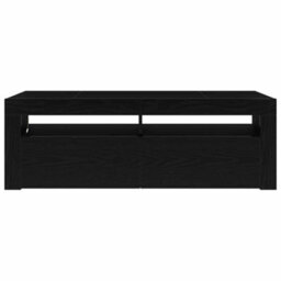 Berkfield Tv Cabinet With Led Black Oak 120X35X40 Cm Engineered Wood - thumbnail 8