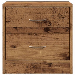 Berkfield Bedside Cabinets 2 Pcs Old Wood 40X30X40 Cm Engineered Wood - thumbnail 4