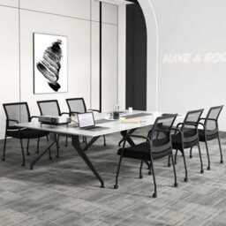 2Pcs Office Guest Chairs Meeting Room Conference Chair On Wheels - thumbnail 5
