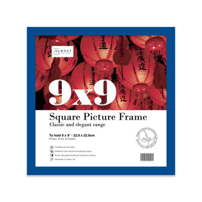 9X9 Blue Picture Frame (22.9 X 22.9Cm) Poster, Photo, Artwork, Gallery Wall Or Print - image 1