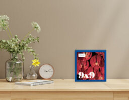 9X9 Blue Picture Frame (22.9 X 22.9Cm) Poster, Photo, Artwork, Gallery Wall Or Print - thumbnail 2