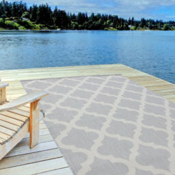 The Rugs Ecology Collection Outdoor Rugs In Grey 400G - thumbnail 1