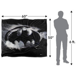 DC comics Batman Chalk Dust Blanket Multicoloured (One Size) - thumbnail 5