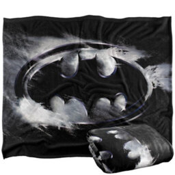 DC comics Batman Chalk Dust Blanket Multicoloured (One Size) - thumbnail 1
