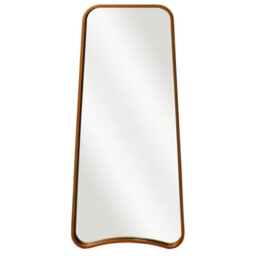 Agenzia 14 Large Modern Gold Curved Metal Frame Full Length Wall Mirror 122 X 58Cm - thumbnail 5
