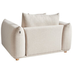 Wyld And Coco Luxliving 5-Seater Fabric Sofa Set In Light Beige Polyester With Scatter Cushions - thumbnail 9
