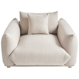 Wyld And Coco Luxliving 5-Seater Fabric Sofa Set In Light Beige Polyester With Scatter Cushions - thumbnail 8