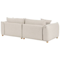 Wyld And Coco Luxliving 5-Seater Fabric Sofa Set In Light Beige Polyester With Scatter Cushions - thumbnail 6
