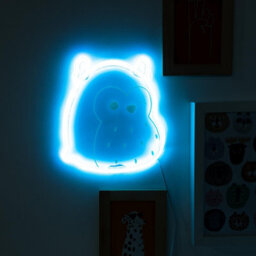 Fizz Creations Squishmallows Winston The Owl Usb Neon Wall Light Blue Led - thumbnail 9