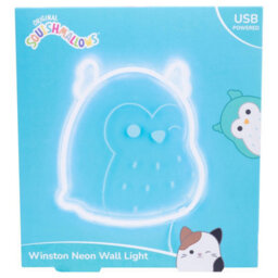 Fizz Creations Squishmallows Winston The Owl Usb Neon Wall Light Blue Led - thumbnail 5