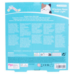 Fizz Creations Squishmallows Winston The Owl Usb Neon Wall Light Blue Led - thumbnail 6