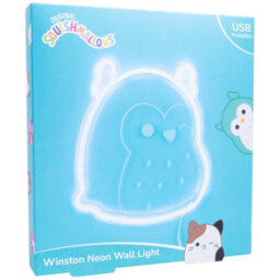 Fizz Creations Squishmallows Winston The Owl Usb Neon Wall Light Blue Led - thumbnail 7