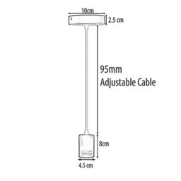 E27 Industrial Pendant Light Yellow Ceiling Lamp With Adjustable Cable Hanging Light Fitting For Kitchen Dining Room - thumbnail 3