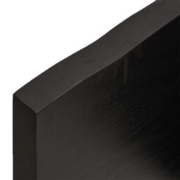 Berkfield Wall Shelf Dark Brown 220X50X(2-4) Cm Treated Solid Wood Oak - thumbnail 9
