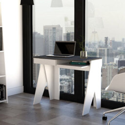 Core Products White Dallas Home Office Desk With Drawer, H75.2Cm X W91.3Cm - thumbnail 8