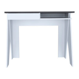 Core Products White Dallas Home Office Desk With Drawer, H75.2Cm X W91.3Cm - thumbnail 2