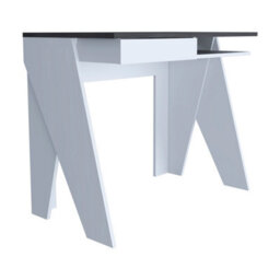 Core Products White Dallas Home Office Desk With Drawer, H75.2Cm X W91.3Cm - thumbnail 4