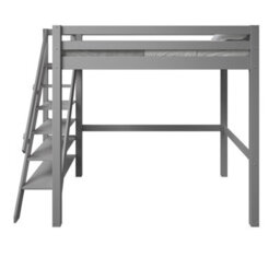Flair Noomi Studio Loft Bed Double Wooden Hgh Sleeper - Grey - thumbnail 5