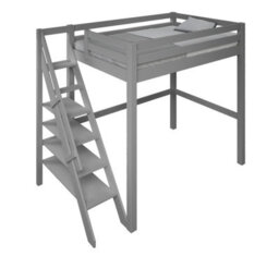 Flair Noomi Studio Loft Bed Double Wooden Hgh Sleeper - Grey - thumbnail 6
