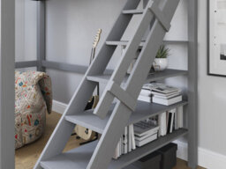 Flair Noomi Studio Loft Bed Double Wooden Hgh Sleeper - Grey - thumbnail 4