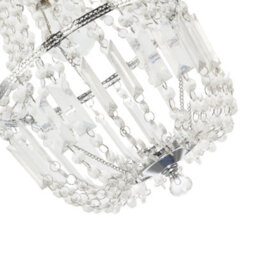 Happy Homewares Traditional Vintage Style Pendant Lighting Shade With Clear Acrylic - thumbnail 4