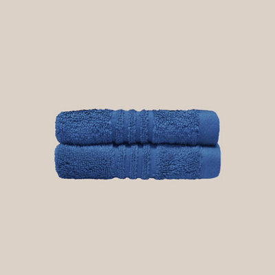 Misona Ultra Soft Bamboo Face Cloths Pack Of 2 - Smoky Blue - image 1