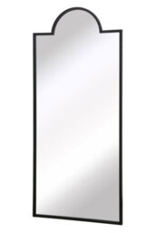 "Mirroroutlet Fenestra - Black Contemporary Wall And Leaner Mirror 67"" X 29"" (170 X 75Cm)" - thumbnail 3