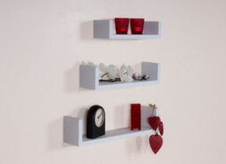 "Core Products Hudson Set Of 3 Floating ""u"" Shape Wall Shelf Kit - Matt White" - thumbnail 2
