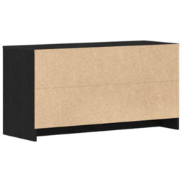 Berkfield Tv Stand In Black Oak - 102 X 37.5 X 52.5 Cm, Made Of Engineered Wood - thumbnail 6