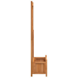 Berkfield Elegant Planter With Trellis Brown Solid Wood Fir - thumbnail 5