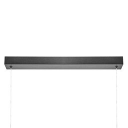 Wyld And Coco Luminalux Black Aluminium Pendant Lamp, Loft Suspension For Living Room, W90 X H100Cm - thumbnail 6