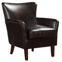 Halo Custom Made Vintage Professor Distressed Real Leather Armchair