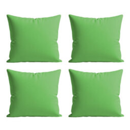 Waterproof Outdoor Garden Patio Cushion Cover And Inner Square Pack Of 4 Light Green 60Cm X 60Cm - thumbnail 1