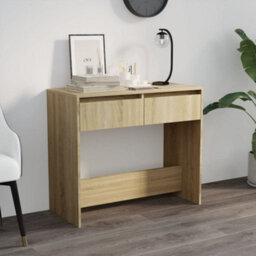 Berkfield Sturdy Console Table Sonoma Oak 89X41X76.5 Cm Steel - thumbnail 2