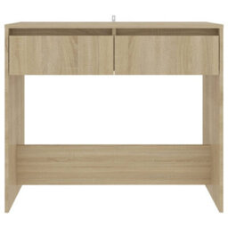 Berkfield Sturdy Console Table Sonoma Oak 89X41X76.5 Cm Steel - thumbnail 5
