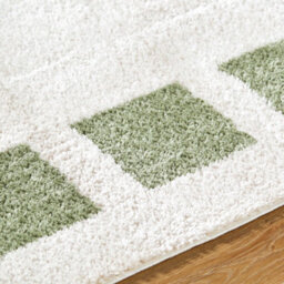 Livabliss Fossay Shaggy-Washable Beige Green Modern Hig Pile Living Bedroom Rug 200 X 275 Cm Easy Care, Non Shedding - thumbnail 3