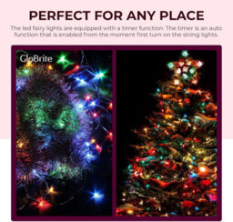 Globrite 30M 300 Led Fairy Lights Multi Colour  Plug In Indoor Outdoor String Lights With 8 Modes - thumbnail 6