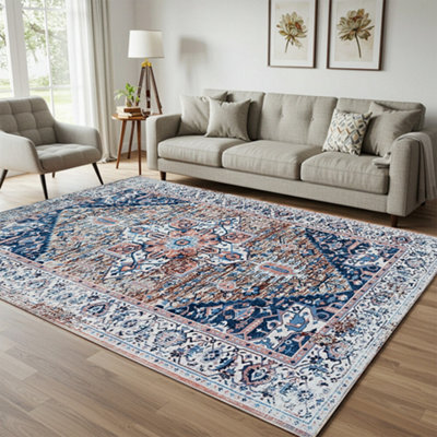 Extra Large Traditional Rugs Non Slip Hallway Runner Living Room Bedroom Carpets - image 1