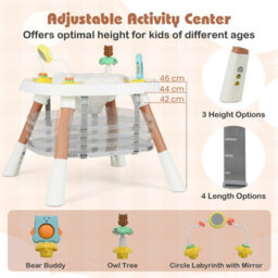 Gainoom 16-In-1 White Convertible Baby High Chair Multifunctional Kids Chair - thumbnail 8