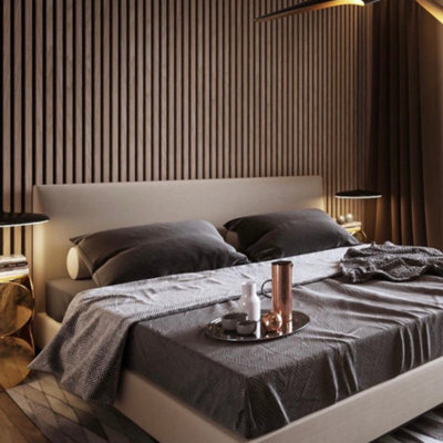 Wood Panel Co Walnut Wood Slat Wall Panel 240Cm X 60Cm - image 1