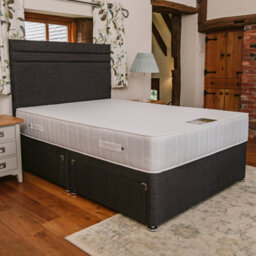 Divan Base Direct Windsor Extra Firm High Density Foam Supreme Divan Bed Set 5Ft King 4 Drawers Continental - Naples Slate - thumbnail 5